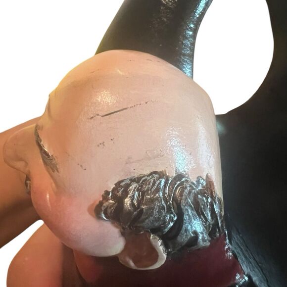 Signed 2003 Resin Wine Holder Sculpture Waiter Butler Style Bar Collectible - Picture 12 of 15